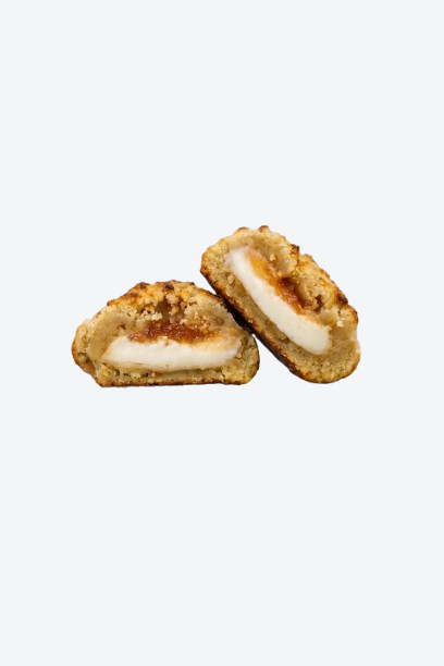 Cookie de Idiazabal ahumado, membrillo cremoso y nuez tostada